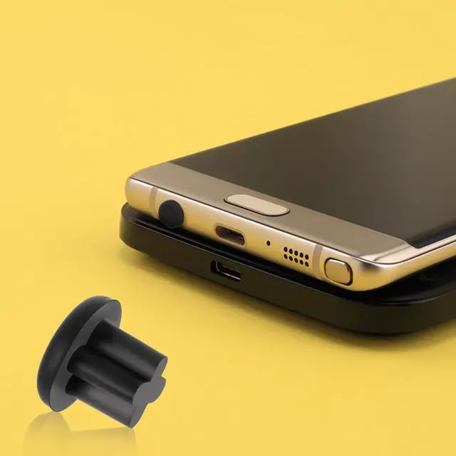 Alt view image 6 of 7 - 20PCS Rubber Dust Plugs Caps 3.5mm Anti-Dust Headphone Jack Dust Plugs Cover for Mobile Phone Laptop Desktop Computer Earphone (Black)