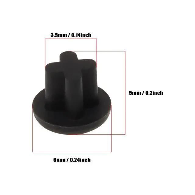 Alt view image 2 of 3 - 3.5mm Rubber Dust Plugs Caps Protector Anti-Dust Headphone Jack Dust Plugs Cover for Earphone Mobile Phone Laptop Desktop Computer, 20PCS (Black)