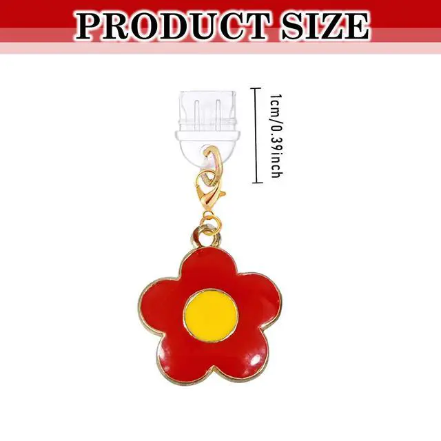 Alt view image 5 of 5 - 6 Pcs Cute Dust Plug Charms for Phone & Kindle, Type-C Charging Port Accessories with Butterfly, Star, Moon and Flower Designs, Anti-Dust Decorative Set (Style F)