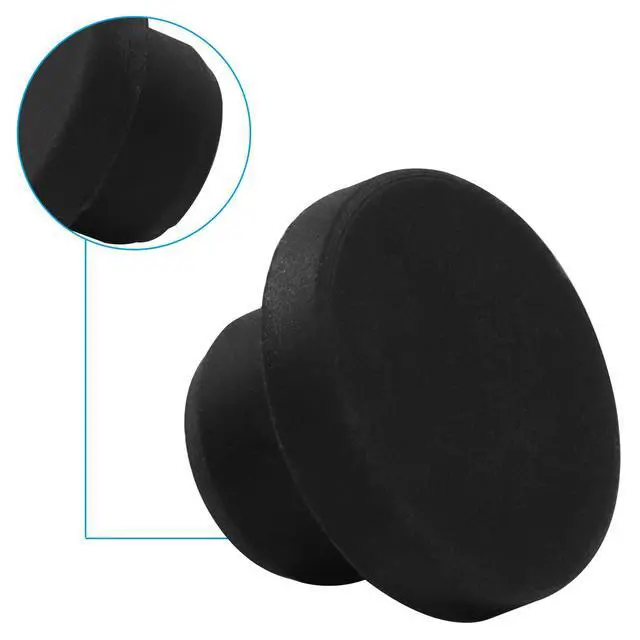 Alt view image 5 of 5 - 20 Pcs Black Plug Holes, Waterproof Rubber Button Plug Round Plastic Snap in Locking Tubing Plug for 15mm / 0.59" Hole