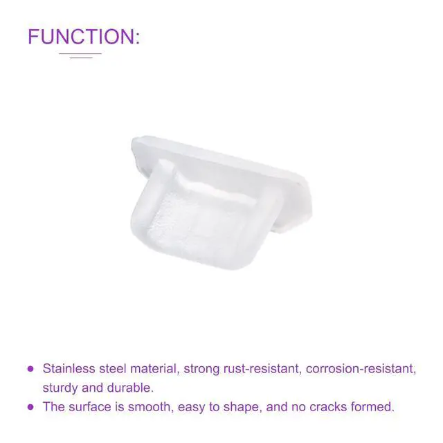 Alt view image 4 of 5 - 10 Pack 6.5x2.3mm Silicone Micro USB Anti-Dust Plug Female Ports Stopper Cap Cover Protector, Clear
