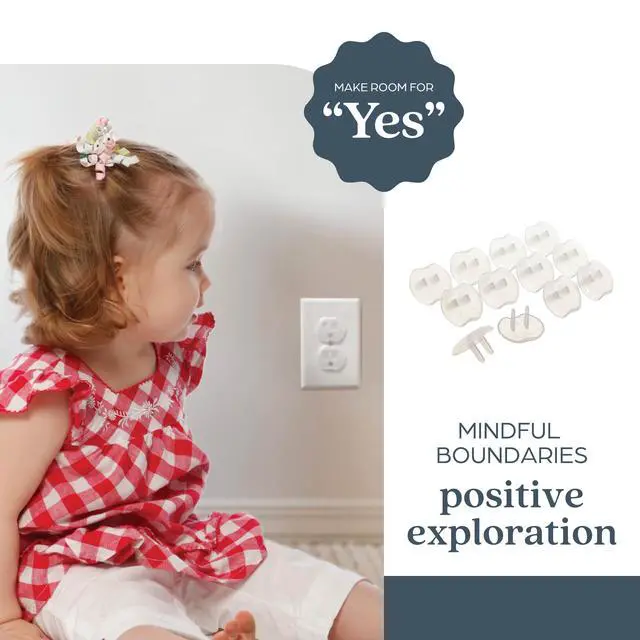 Alt view image 3 of 6 - Plastic Baby Safety Outlet Plug Covers - 12 Pack - Outlet Covers Baby Proofing