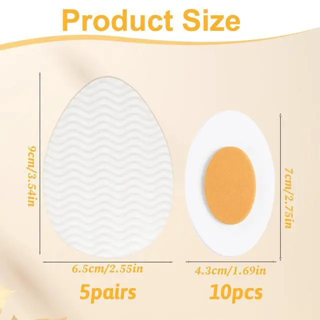Alt view image 3 of 7 - 5 Pairs Non-Slip Shoe Pads & 5 Pairs Heel Anti-wear Sticker,