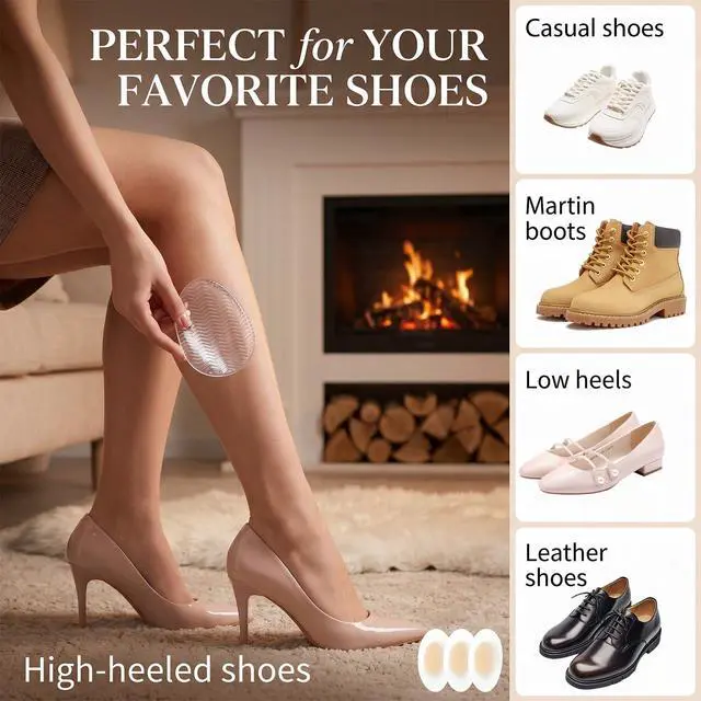 Alt view image 5 of 7 - 5 Pairs Non-Slip Shoe Pads & 5 Pairs Heel Anti-wear Sticker,