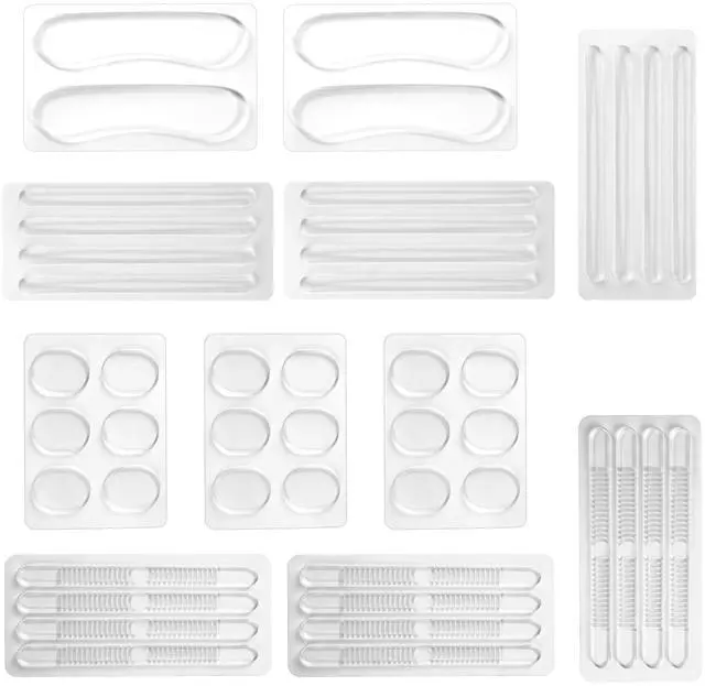 Main image of 34 Pcs Silicone High Heel Cushion Inserts Pad, Anti Slip Shoe Strap Grip, Sling Backs Foot Support Sticker, Gel Protector Strips for Women Men Sandals Sports Sneakers