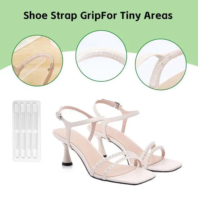 Alt view image 5 of 7 - 34 Pcs Silicone High Heel Cushion Inserts Pad, Anti Slip Shoe Strap Grip, Sling Backs Foot Support Sticker, Gel Protector Strips for Women Men Sandals Sports Sneakers