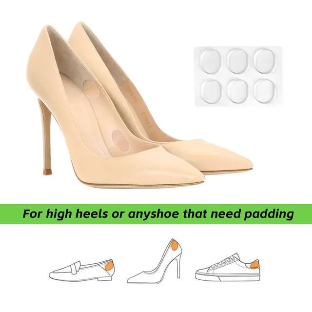 Alt view image 6 of 7 - 34 Pcs Silicone High Heel Cushion Inserts Pad, Anti Slip Shoe Strap Grip, Sling Backs Foot Support Sticker, Gel Protector Strips for Women Men Sandals Sports Sneakers