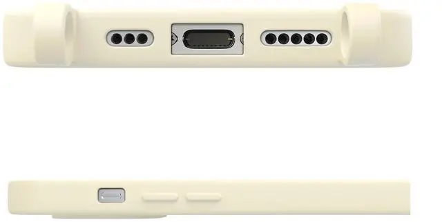 Alt view image 3 of 5 - for iPhone 13/14 Case with Strap,Crossbody Phone Case with Adjustable Neck Shoulder Lanyard,Soft Silicone Shockproof Protective Phone Cover for iPhone 13/14 6.1 inch-Beige