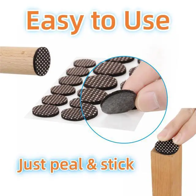 Alt view image 3 of 6 - Non Slip Furniture Pads -Self Adhesive Anti Skid Pad Gripper Heavy Duty Furniture Pad for Hardwood Floors -Protectors for Furniture Chair Feet Table Leg & Keep in Place 32 Pcs 1-1/2" Round