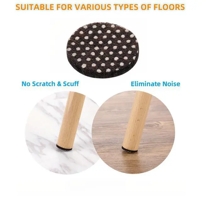 Alt view image 5 of 6 - Non Slip Furniture Pads -Self Adhesive Anti Skid Pad Gripper Heavy Duty Furniture Pad for Hardwood Floors -Protectors for Furniture Chair Feet Table Leg & Keep in Place 32 Pcs 1-1/2" Round