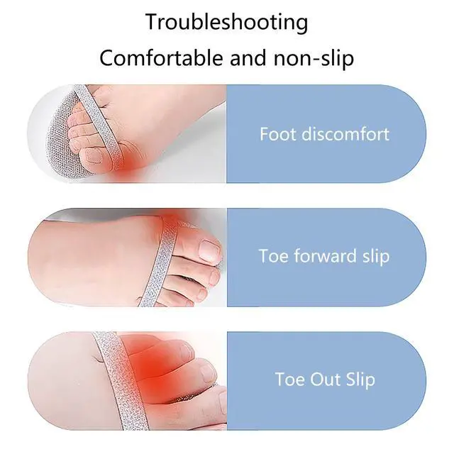 Alt view image 5 of 7 - Invisible Anti-Slip Heel Foot Cushion Pads Stickers,Non-Slip Forefoot Strips Sticker Adjustable & Self-Adhesive Women Sandals high Heels Stickers (2 Pairs)