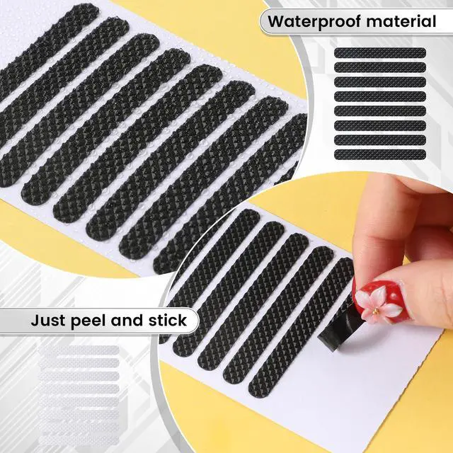 Alt view image 3 of 7 - 40 Pcs Phone Grip Tape Non Slip Side Grip for Phone Case Adhesive Grippy Bumper Frame Rubber Stickers Non Slip for Phones Case Tablet Computer