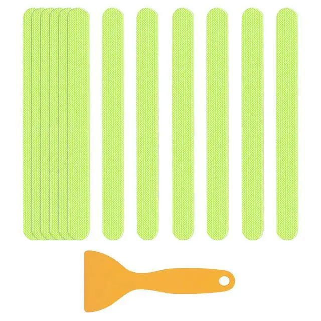 Alt view image 2 of 7 - Bathtub Non Slip Stickers Luminous Shower Mats for Showers Anti Slip Bath Tub Stickers with Scraper,Adhesive Showers Treads Slip Strip for Bath,Boats,Stairs,Swimming Pools,Health Clubs-24 Pcs
