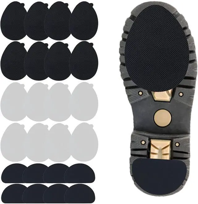Main image of 24 Pcs 12 Pairs Non-Slip Shoe Pads, Self-Adhesive Anti-Slip Sole Sticker, Noise Reduction Shoes Cushion Anti-Shedding Resistant Rubber Sole Protector