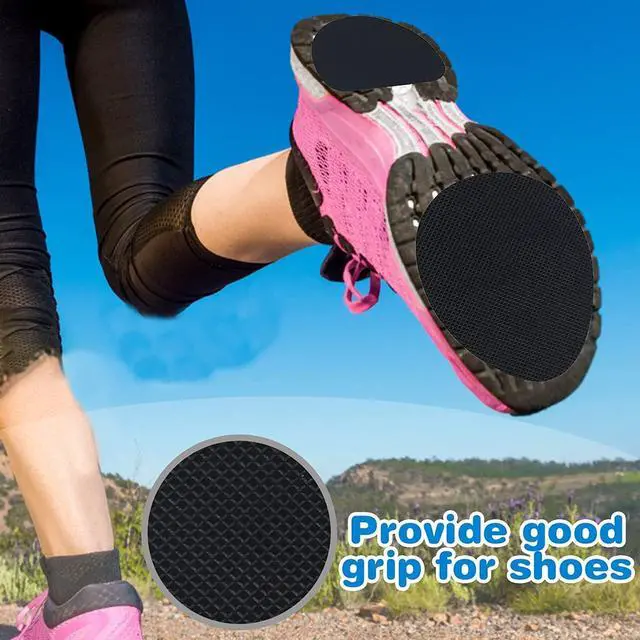 Alt view image 7 of 7 - 24 Pcs 12 Pairs Non-Slip Shoe Pads, Self-Adhesive Anti-Slip Sole Sticker, Noise Reduction Shoes Cushion Anti-Shedding Resistant Rubber Sole Protector