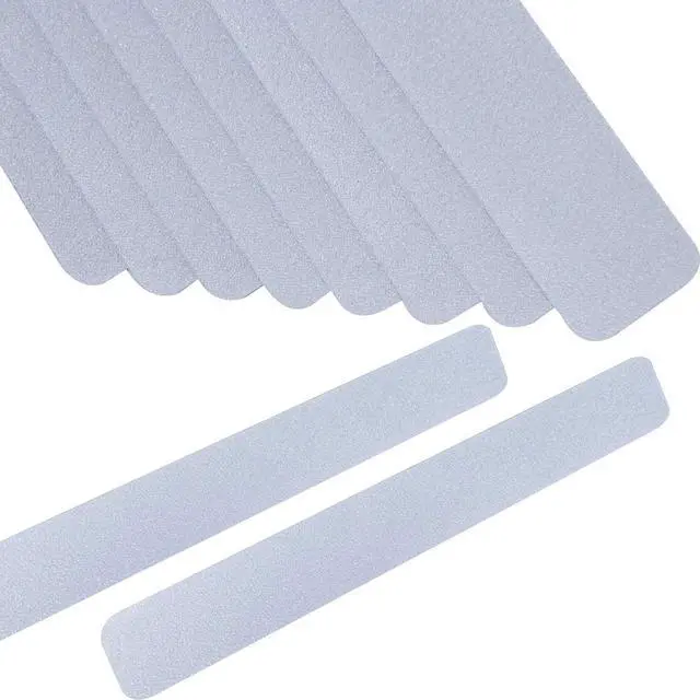 Main image of Anti Slip Tape Bath Safety Strips, 8pcs Clear Self-Adhesive Non Slip Stickers Non Skid Tread for BathTubs & Shower, 2 inch x 12 inch Rounded Corners, Easy Install