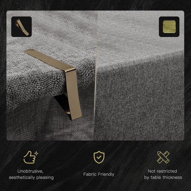 Alt view image 3 of 7 - Tablecloth Anti-Slip Sticker Double Sided Mounting Tape for Table Cloths Mats Carpets Sofa Covers (1.9x1.9 inch) 12PC