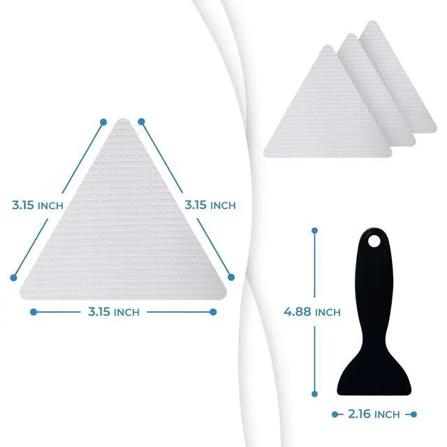 Alt view image 2 of 7 - Anti Slip Shower Stickers 24 PCS, Invisible Non-Slip Shower Strips for Adults, Premium Adhesive Bath Tub Stickers (Clear)