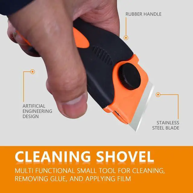 Alt view image 4 of 7 - Multi functional cleaning shovel tool, ergonomically designed, suitable for paint scrapers on glass, stickers, tones, stickers, labels, sealants, adhesives
