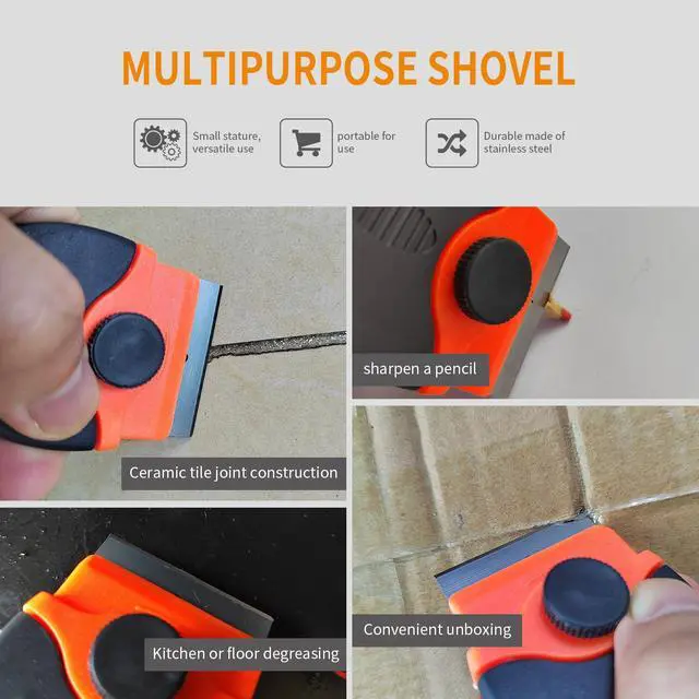 Alt view image 3 of 7 - Multi functional cleaning shovel tool, ergonomically designed, suitable for paint scrapers on glass, stickers, tones, stickers, labels, sealants, adhesives