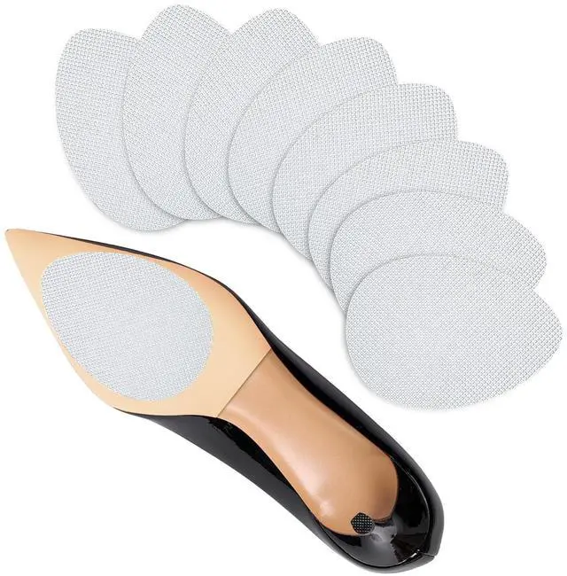 Main image of Non-Slip Shoes Pads, Semitransparent Self-Adhesive Shoe Grips on Bottom of Shoes, High Heels Anti-Skid Shoe Grips Stickers, Silicone Shoe Sole Protectors (Clear 8PCS)