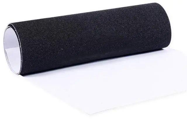 Alt view image 2 of 7 - Skateboard Grip Tape, 9" x 33", Anti Slip Skateboards Sticker Waterproof Outdoor Grip Tape for Stairs Cruiser Scooters, Easy to Apply (Color:Black)
