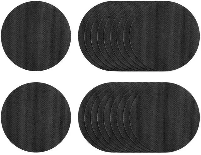 Main image of 20pcs Non Slip Bathtub Stickers Bath Shower Floor 3.15" Anti-Slip Sticker Tape Round Style Decals for Bathroom Kitchen Bathtub Treads Stairs, Black