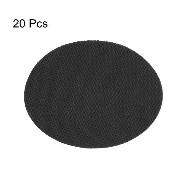 Alt view image 3 of 7 - 20pcs Non Slip Bathtub Stickers Bath Shower Floor 3.15" Anti-Slip Sticker Tape Round Style Decals for Bathroom Kitchen Bathtub Treads Stairs, Black