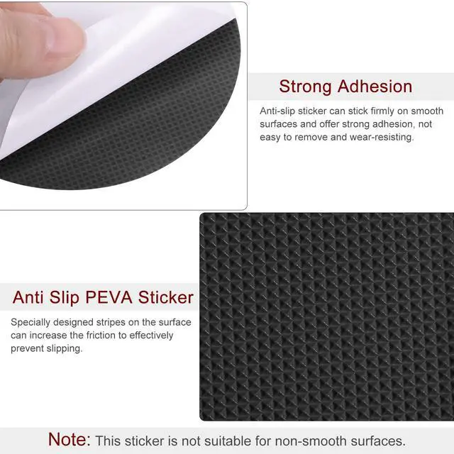 Alt view image 4 of 7 - 20pcs Non Slip Bathtub Stickers Bath Shower Floor 3.15" Anti-Slip Sticker Tape Round Style Decals for Bathroom Kitchen Bathtub Treads Stairs, Black