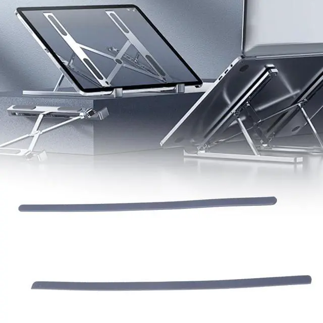 Alt view image 2 of 7 - Laptops Base Antislip Stickers Replacement Adhesive Strips for 7300 Laptops Easy to Apply Bottom Cover Rubber