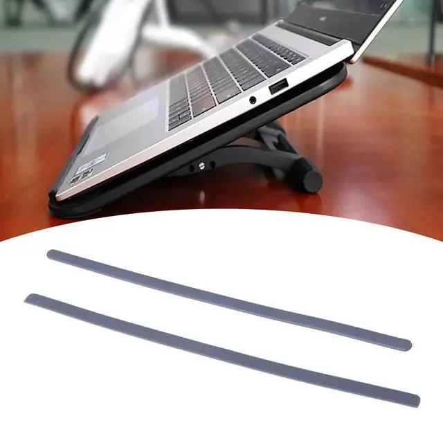 Alt view image 4 of 7 - Laptops Base Antislip Stickers Replacement Adhesive Strips for 7300 Laptops Easy to Apply Bottom Cover Rubber