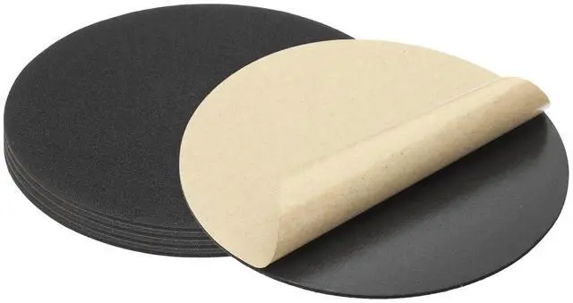 Main image of 5.5 Inch Diameter Lamp Base Felt 5Pack 2mm Thick Foam Adhesive Non-Slip EVA Protection Pad Mat for Lamp Furniture DIY Craft, Black