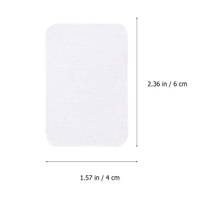 Alt view image 4 of 7 - 30-Pack Carpet Anti-Slip Patch Hook and Loop Rug Stickers 2.36 X 1.57 in Tape for Hardwood Tile Floors Living Room Bedroom Bathroom Anti-Curling Fixation