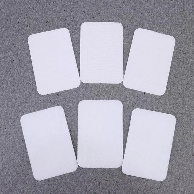 Alt view image 5 of 7 - 30-Pack Carpet Anti-Slip Patch Hook and Loop Rug Stickers 2.36 X 1.57 in Tape for Hardwood Tile Floors Living Room Bedroom Bathroom Anti-Curling Fixation