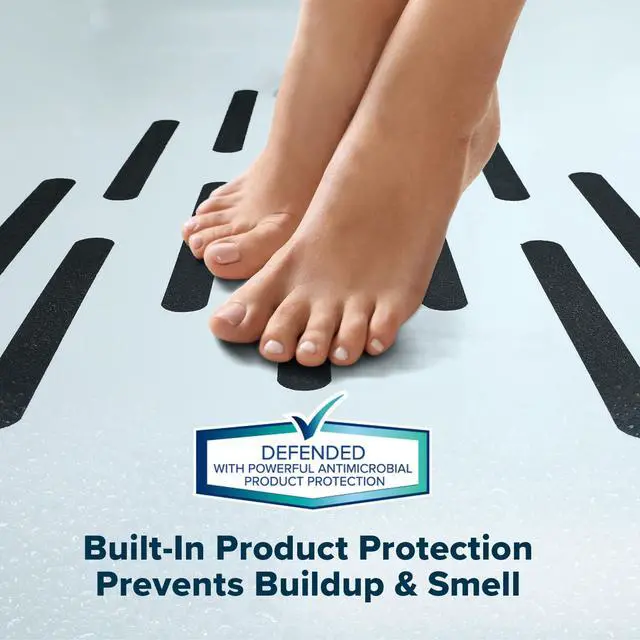 Alt view image 4 of 7 - Adhesive Anti-Slip Safety Treads, Non Slip Shower Stickers, Reliable Grip for Bathtubs, Showers, Pools, Boats, Stairs & More, Safety Stickers (12 Pack, 7.5 x 0.75, Black)