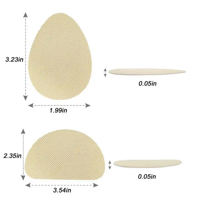 Alt view image 2 of 7 - Non Slip Shoe Pads Shoe Grips on Bottom of Shoes Silica Gel Anti Slip Grips for Shoes Self-Adhesive Shoe Sole Protectors for Man Women, Noise Reduction, Easy to Use (2 Beige)