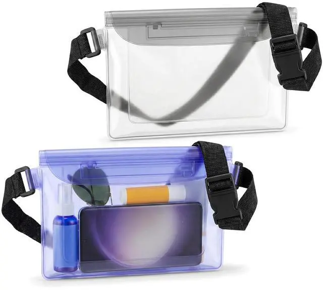 Main image of Waterproof Fanny Pack, Waterproof Bag for Beach Waterproof Pouch for Phone Passport Purse Floating Dry Bag with Adjustable Waist Strap for Beach Kayaking Boating