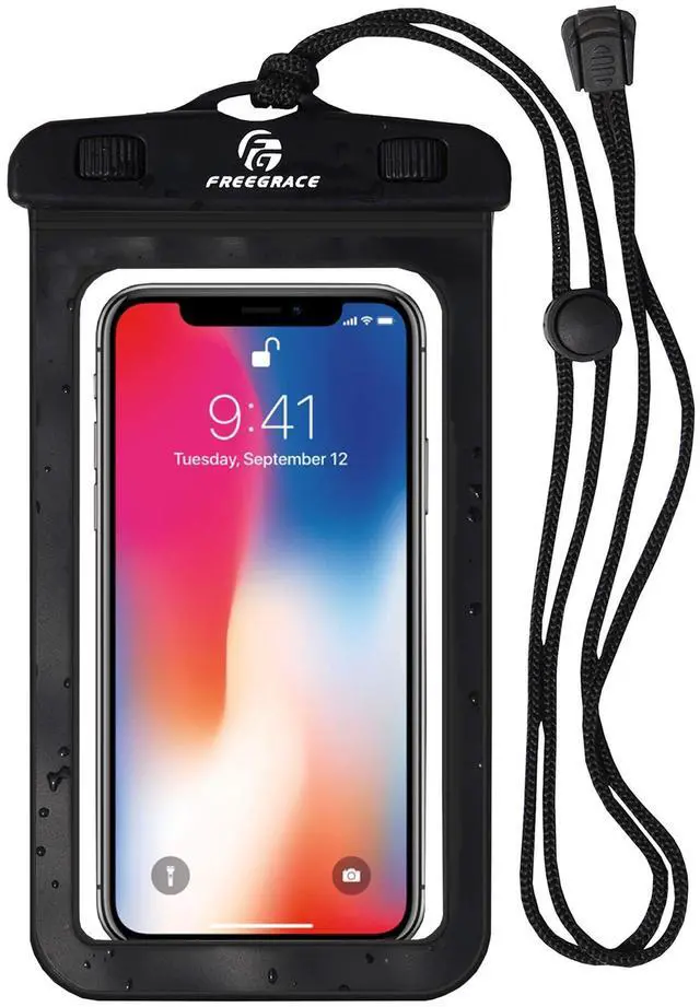 Main image of GinNini Premium Waterproof Pouch Set with Neck Strap - Best Way to Keep Your Phone and Valuables Dry and Safe - Perfect for Boating Swimming Snorkeling Kayaking Beach Water Parks(Phone Case 1 Pack)