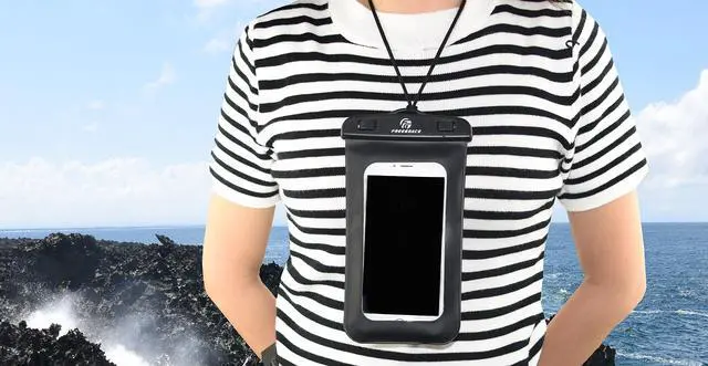 Alt view image 6 of 6 - GinNini Premium Waterproof Pouch Set with Neck Strap - Best Way to Keep Your Phone and Valuables Dry and Safe - Perfect for Boating Swimming Snorkeling Kayaking Beach Water Parks(Phone Case 1 Pack)