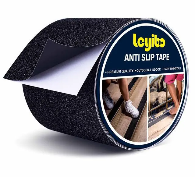 Main image of Anti Slip Tape, 4 Inch x 16 Ft Grip Tape for Stairs Outdoor/Indoor, Waterproof Non Skid Roll for Stair Treads Non Slip, High Traction Friction Abrasive Adhesive Stair Steps - Black