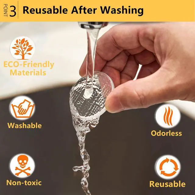 Alt view image 4 of 7 - Non Slip Furniture Pads, 12 PCS Clear Anti Skid Furniture Grippers