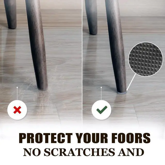 Alt view image 3 of 7 - Non Slip Furniture Pads -16 pcs 2 Furniture Grippers Hardwood Floors, Non Skid for Furniture Legs,Self Adhesive Rubber Feet, Anti Slide Furniture Floors Protectors for Keep Couch Stoppers