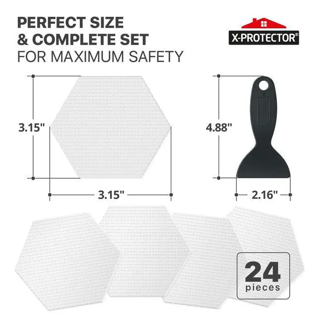 Alt view image 2 of 6 - Bathtub Non Slip Stickers, Clear, 24 PCS, 3.15"