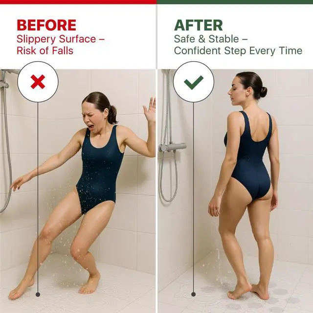 Alt view image 3 of 6 - Bathtub Non Slip Stickers, Clear, 24 PCS, 3.15"