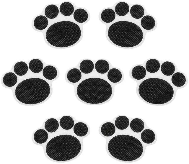 Main image of 10 Pack of Bathtub Non Slip Stickers, Shower Floor Anti Slip Sticky Grips, Bathroom Decals, Paw Print, Small Size