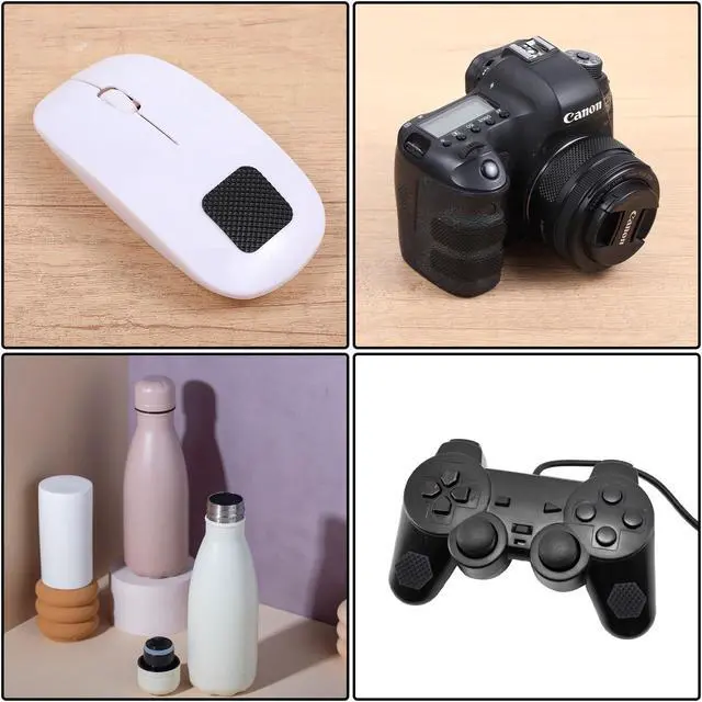 Alt view image 7 of 7 - 4 Pcs Phone Grip Tapes Anti-Slip Finger Grip Stickers Durable Non-Abrasive Grips Tape Waterproof Pre-Cut Strips Decal for Phones Cases Mouse Laptop Tablet Gaming Devices More