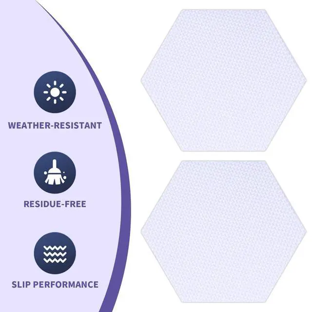 Alt view image 4 of 7 - 24 PCS Non Slip Bathtub Stickers with Strong Adhesive, Anti Slip Shower Stickers Safety for Bath Tub, Shower Floor, Stairs, Ladders, Hexagon