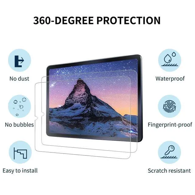 Alt view image 2 of 7 - screen protector, for iPad Mini A17 Pro (7th generation, 2024) and iPad Mini 6th generation (2021), 8.3-inch| tempered glass, anti-scratch, 2.5D edge, HD transparent (2 pack)
