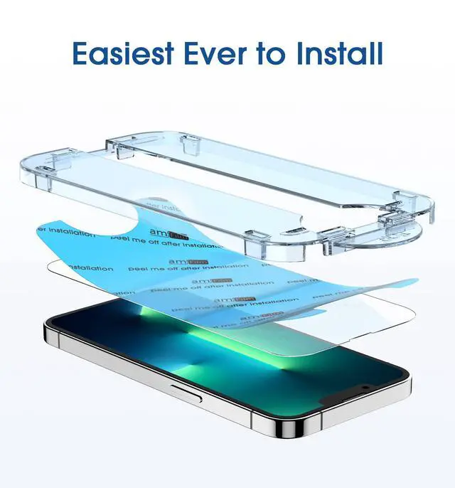 Alt view image 2 of 6 - OneTouch for iPhone 13 Pro Max 6.7'' Screen Protector Tempered Glass