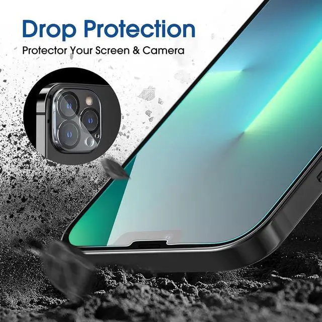 Alt view image 4 of 6 - OneTouch for iPhone 13 Pro Max 6.7'' Screen Protector Tempered Glass